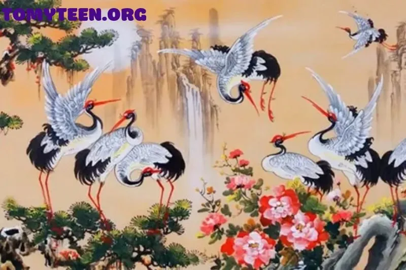 Các loại tranh chim hạc phổ biến và ý nghĩa từng loại