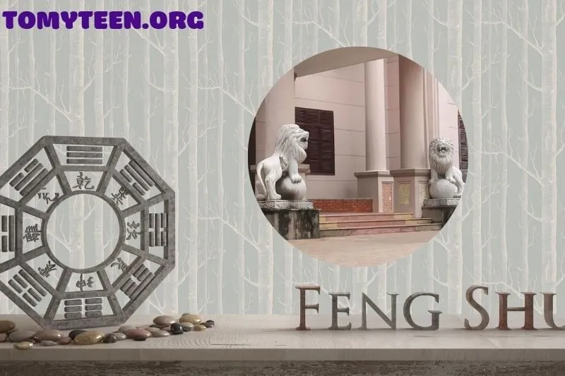 Cách phối hợp tượng sư tử với cây cảnh và các vật phẩm khác