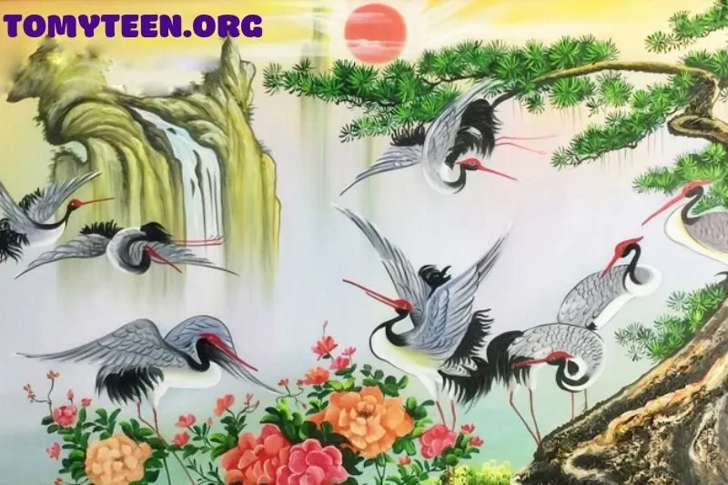 Chim hạc – Vẻ đẹp thanh cao và ý nghĩa sâu sắc trong phong thủy