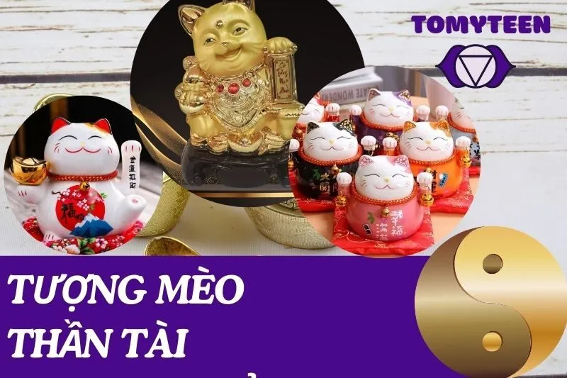 Tượng Mèo Thần Tài phong thuỷ