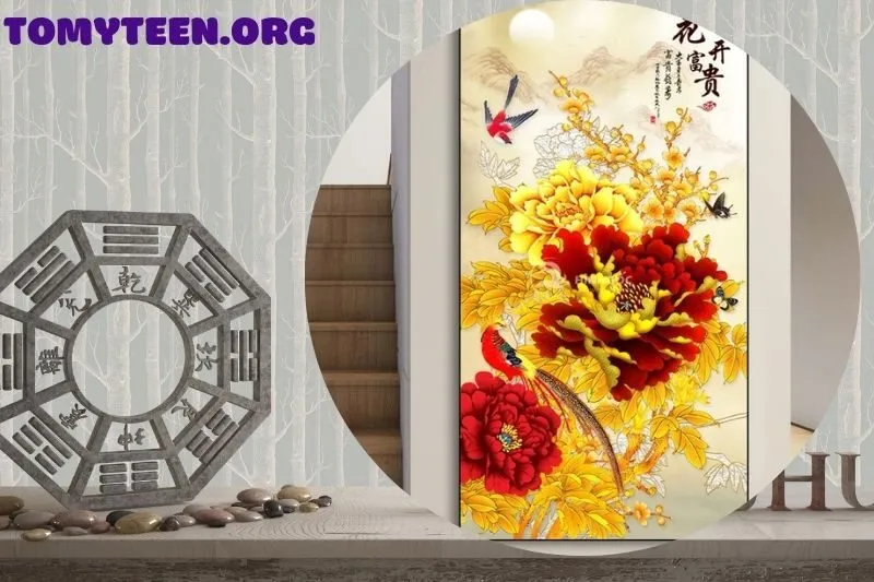 Vị trí và hướng treo tranh hoa mẫu đơn chuẩn phong thủy