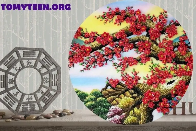 Ý nghĩa tranh cây đào nở phong thủy và cuộc sống