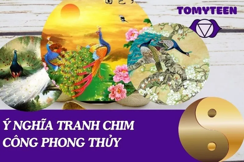 ý nghĩa tranh chim công phong thủy