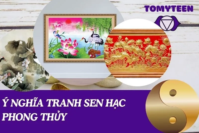 ý nghĩa tranh sen hạc phong thủy