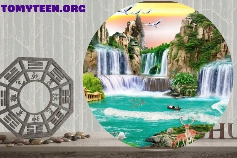 Ý nghĩa tranh thác nước phong thủy
