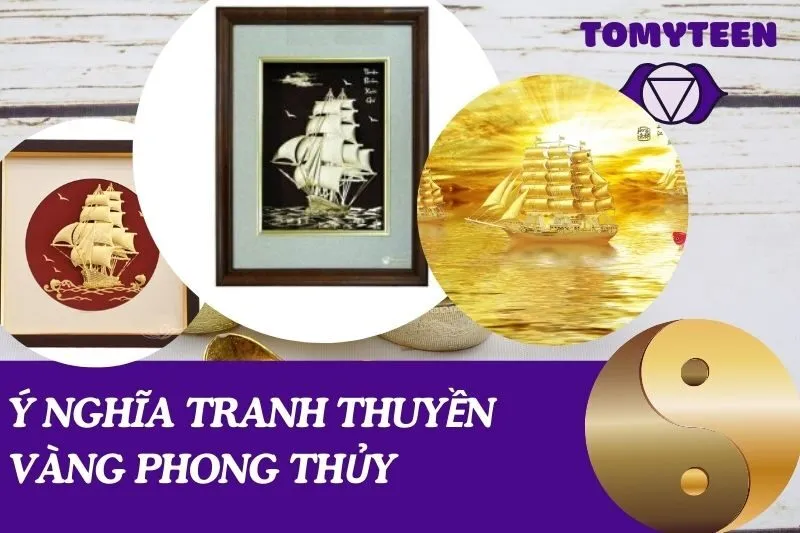ý nghĩa tranh thuyền vàng phong thủy